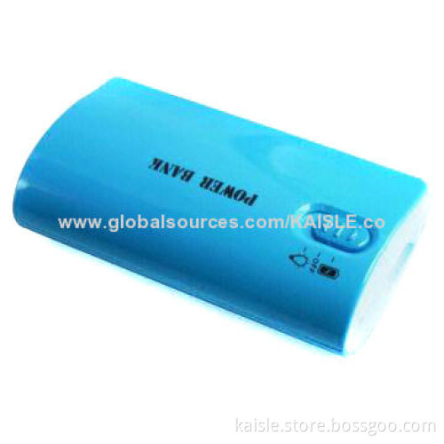 Power Bank with 4,000 to 5,200mAh Capacity, 5V at 1A Output